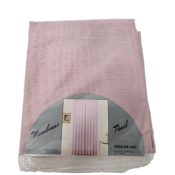 Vintage Moonbeams Pink Window Panel Curtain Allover Scroll Design 60"x84" NEW - Picture 1 of 7